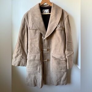 LAKELAND Vintage Coat Old Money Academia Preppy Cozy Neutral Lined Beige 40